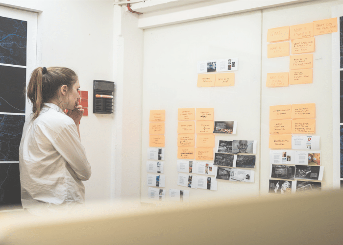 Courtney McConnochie planning a presentation