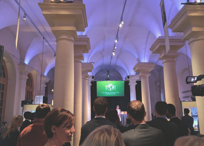 Courtney McConnochie speaking at World Food Innovation awards